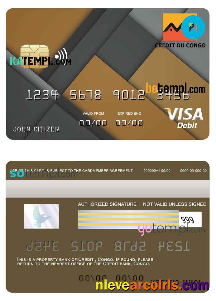 Congo Credit bank visa credit card